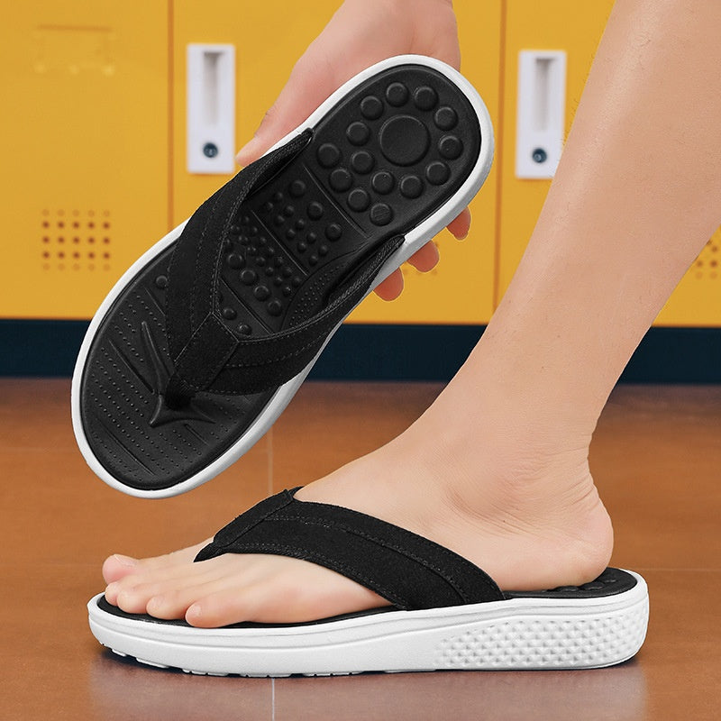 SUNKISSEDSTEP Women’s Massage Comfort Platform Flip Flop Sandals