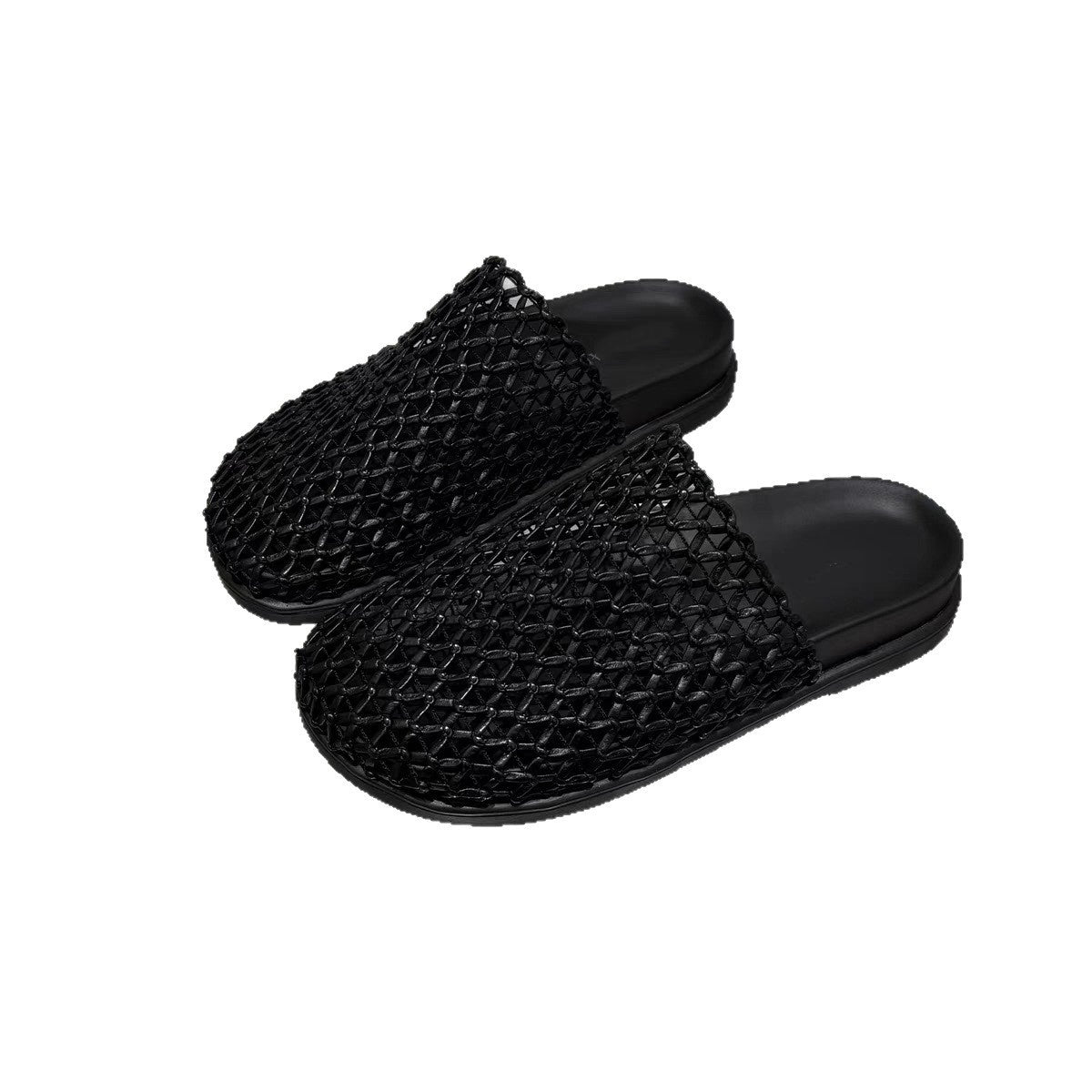 SUNKISSEDSTEP Women’s Woven Mesh Closed-Toe Platform Slides (US 5.5–9.5)