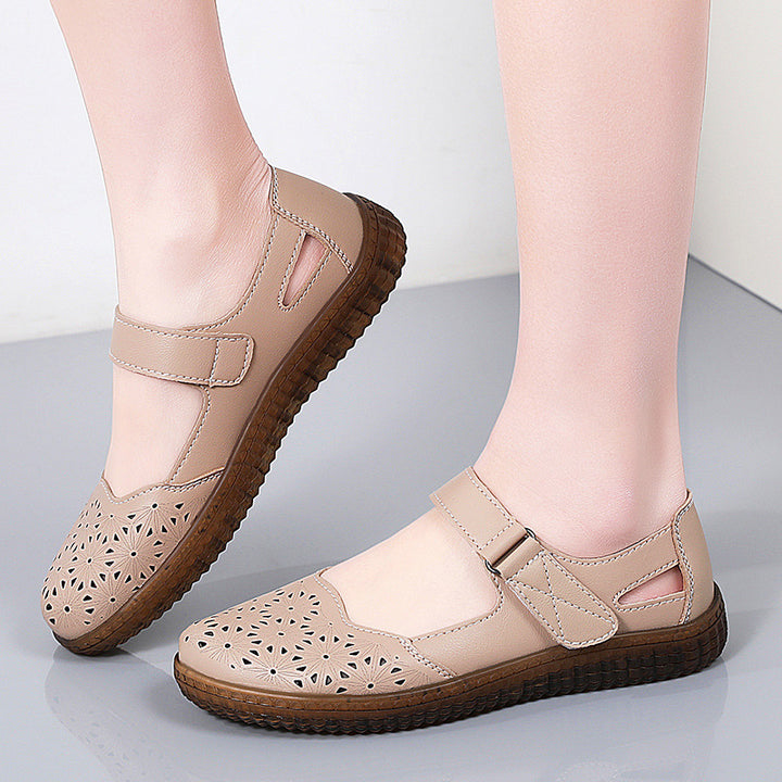 SUNKISSEDSTEP Women’s Breeze Comfort Leather Sandals (US 6–8.5)