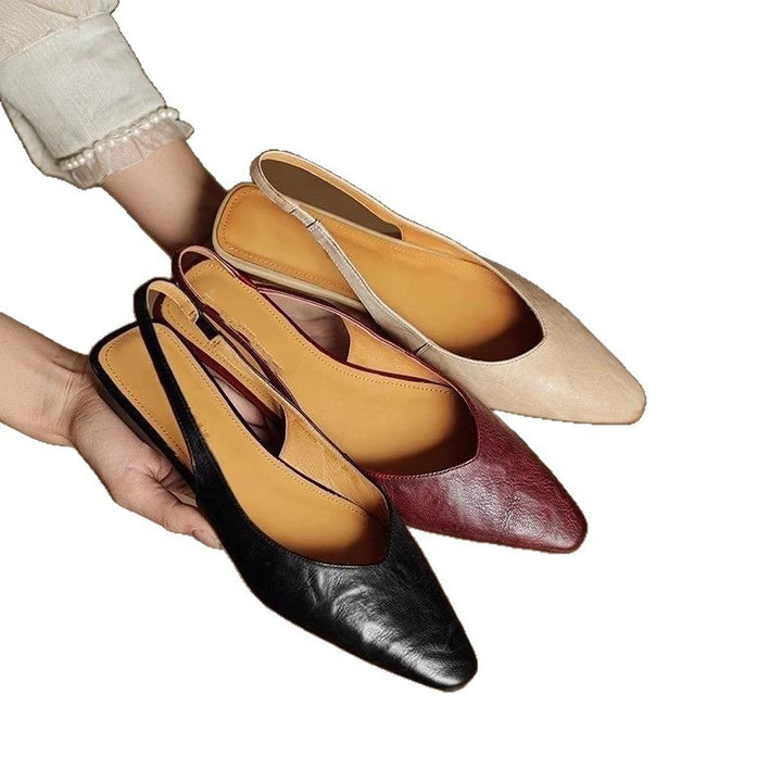 SUNKISSEDSTEP Women’s Paris Pointed-Toe Slingback Flats (US 5.5–8)