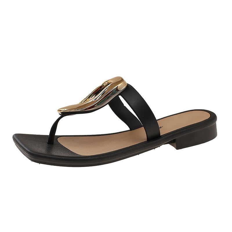 SUNKISSEDSTEP Women’s Nova Buckle Thong Slides (US 6–8.5)