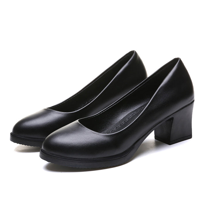 SUNKISSEDSTEP Women’s Classic Block Heel Pumps