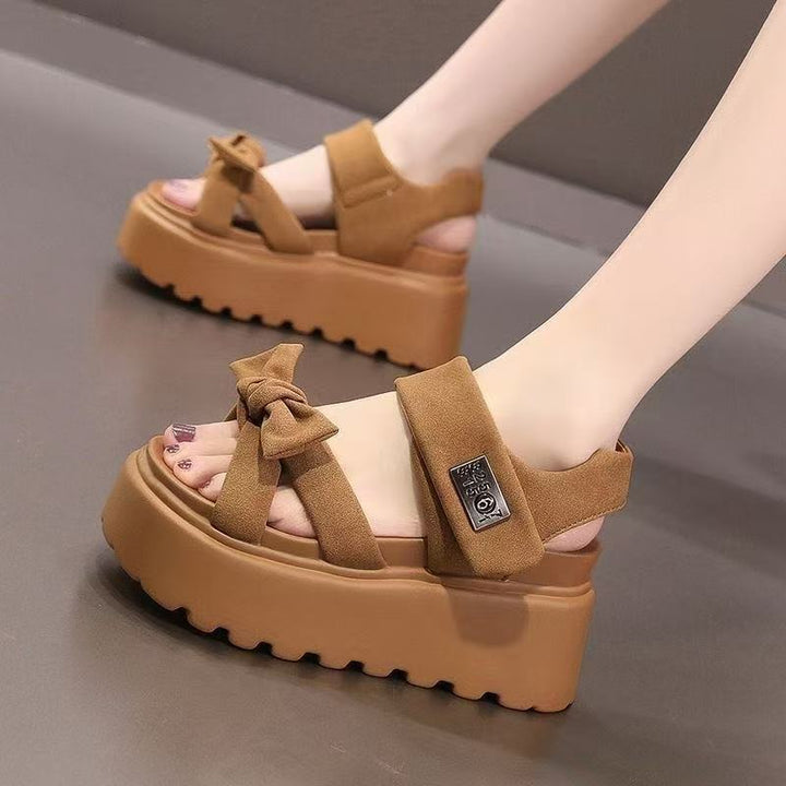 Bow Platform Sandals