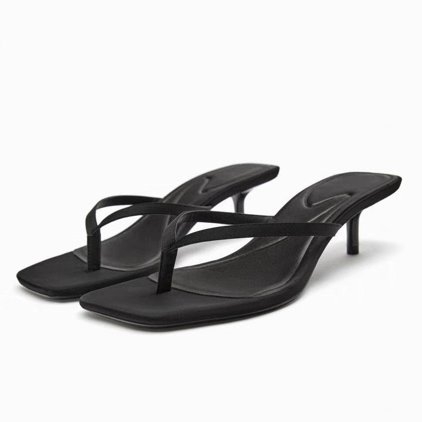 Crocodile Texture Kitten Heel Mules