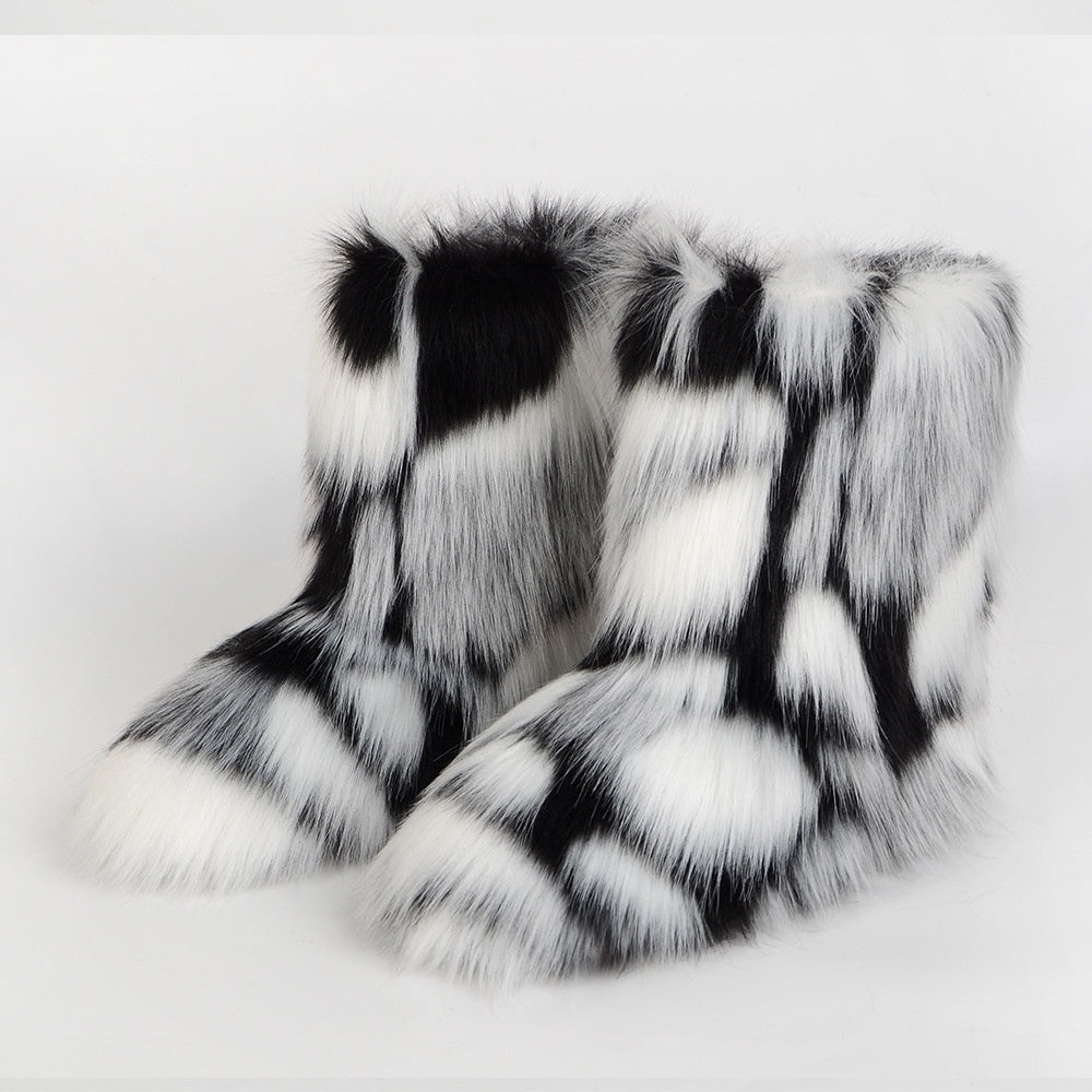 Faux Fur Snow Boots