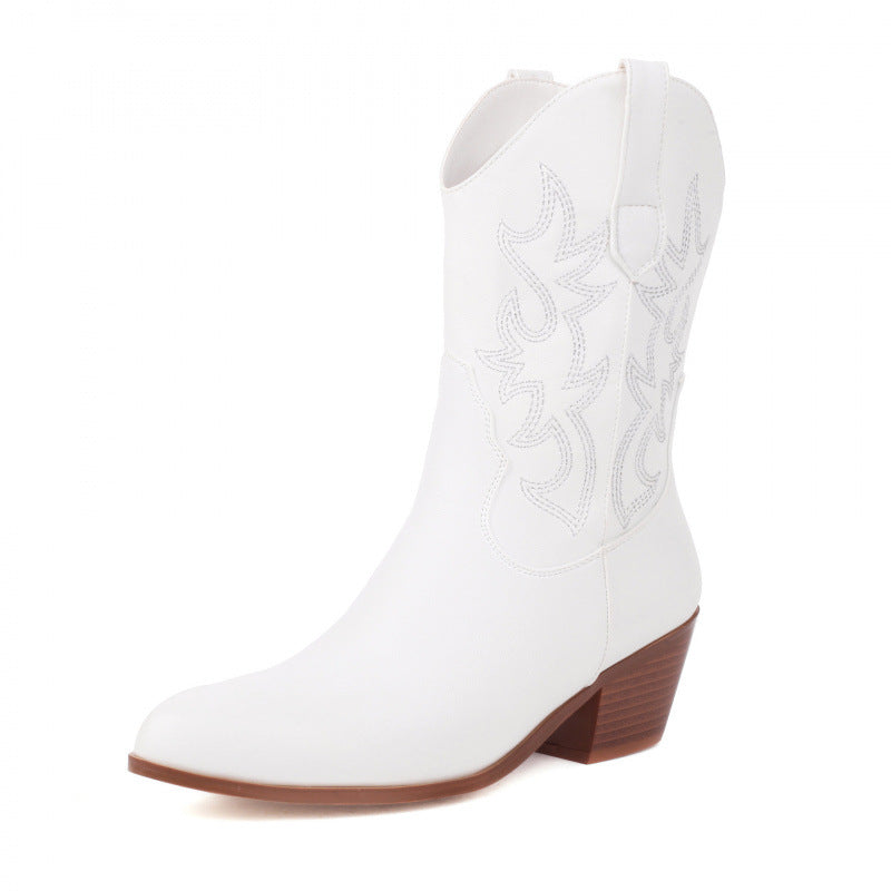 SUNKISSEDSTEP Women’s Western Suede Style Ankle Boots