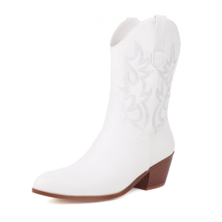 SUNKISSEDSTEP Women’s Western Suede Style Ankle Boots