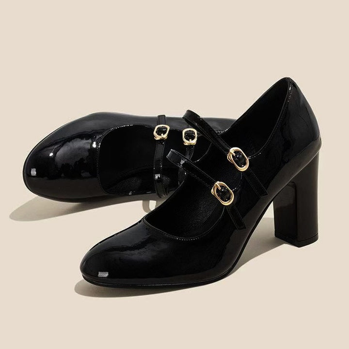 French Mary Jane Platform Shoes