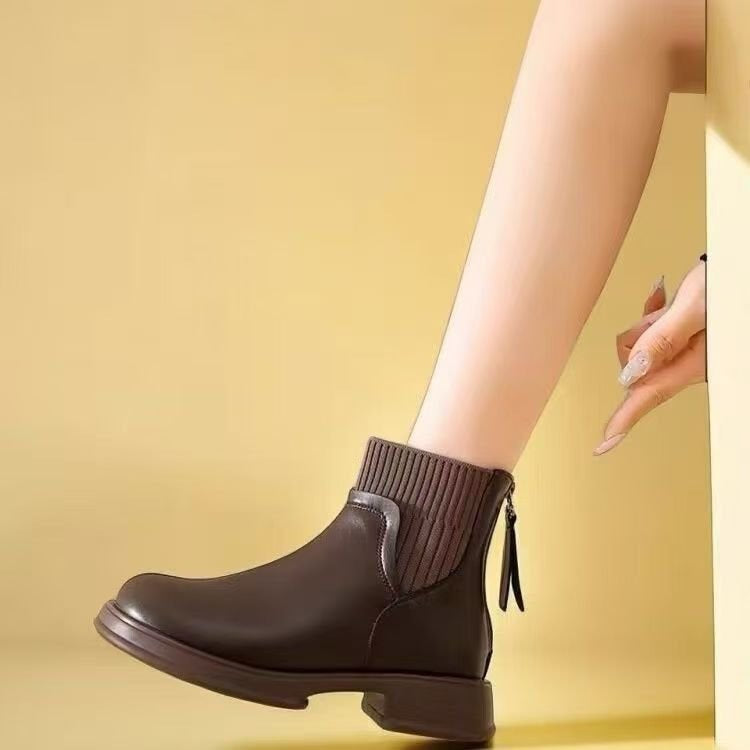 SUNKISSEDSTEP Women’s Platform Sock Chelsea Boots