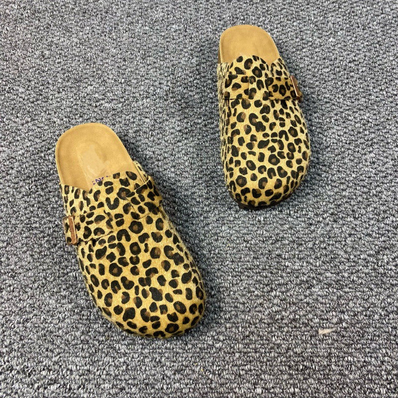 SUNKISSEDSTEP Women’s Leopard Heritage Clog Slides (US 5.5–10.5)