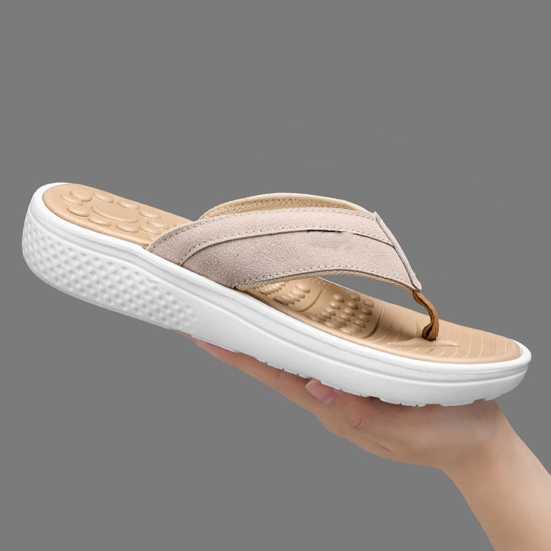 SUNKISSEDSTEP Women’s Massage Comfort Platform Flip Flop Sandals