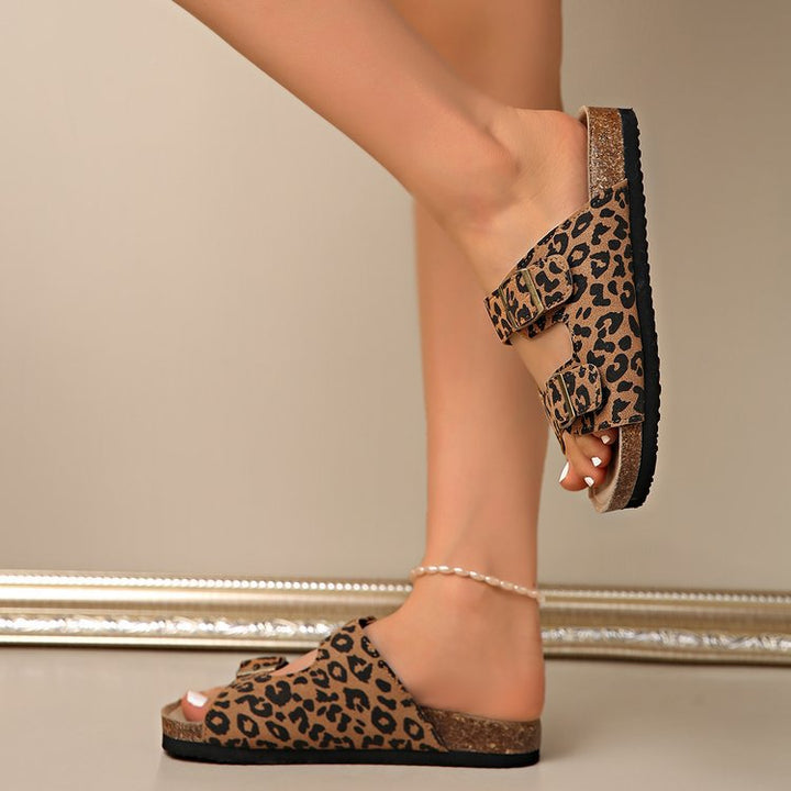 SUNKISSEDSTEP Women’s Leopard Luxe Clog Slides (US 5.5–9.5)