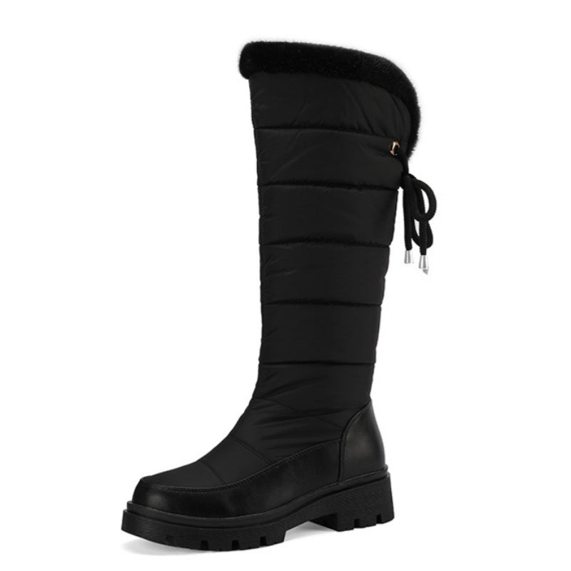 SUNKISSEDSTEP Women’s Cozy Quilted Knee-High Winter Boots