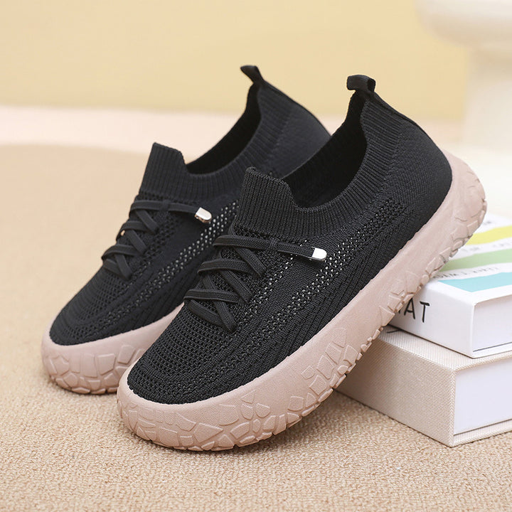 Breathable Knit Slip-On Sneakers