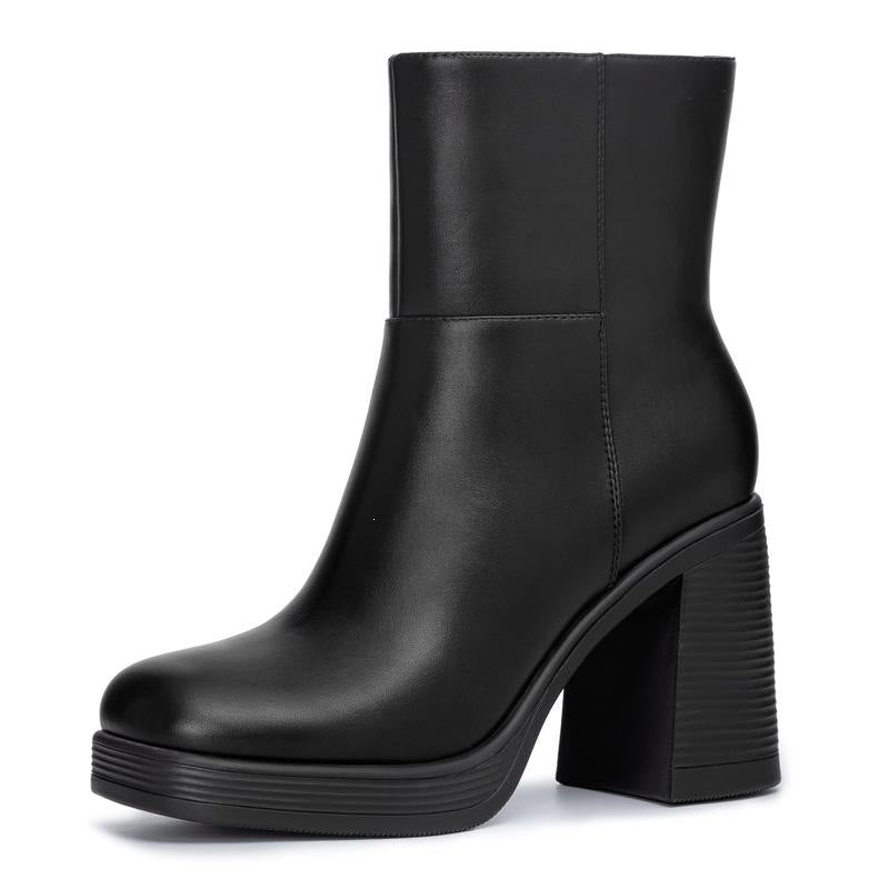 SUNKISSEDSTEP Women’s Chunky Heel Ankle Boots