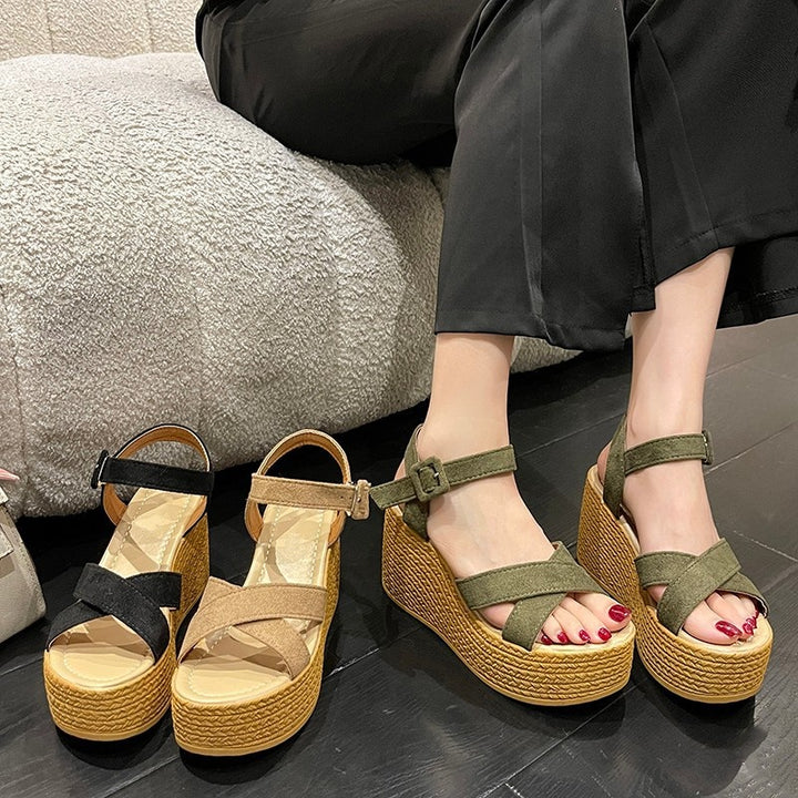 Platform Wedge Roman Sandals