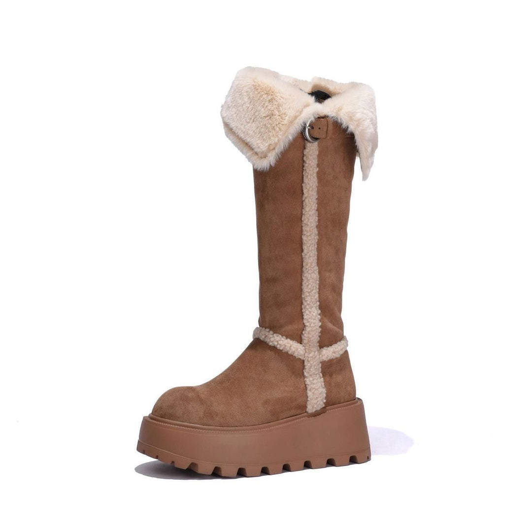 SUNKISSEDSTEP Women’s Plush Tall Winter Snow Boots