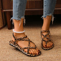 SUNKISSEDSTEP Women’s Savannah Leopard Comfort Flats (US 5.5–9.5)