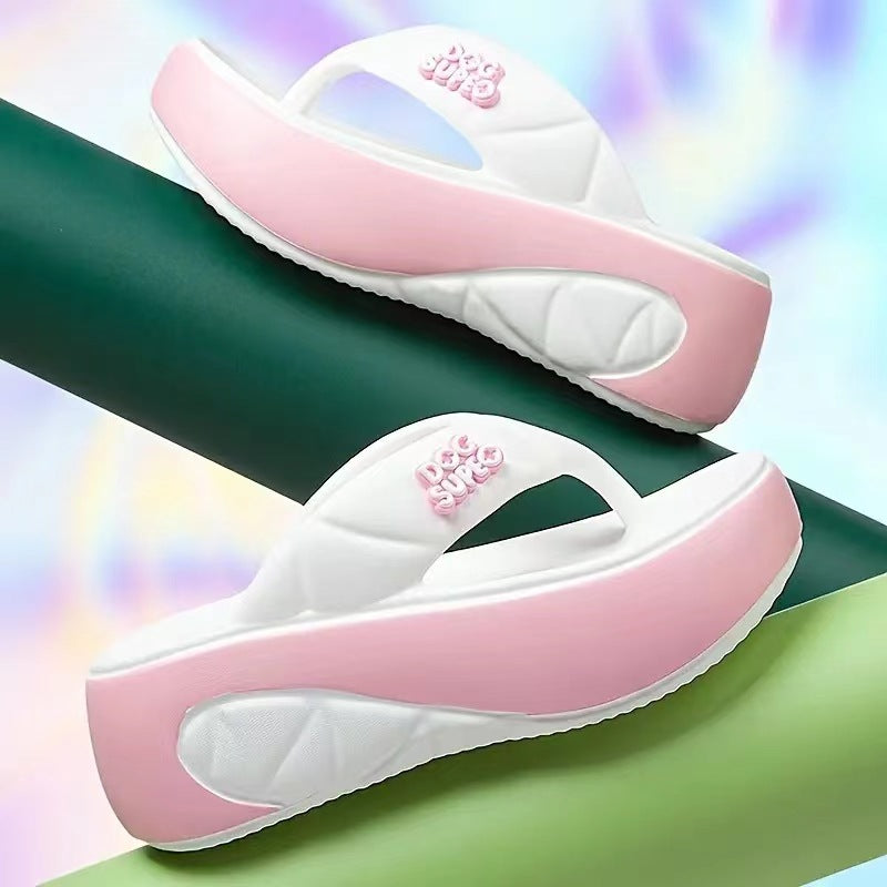 EVA Platform Bow Slide Sandals