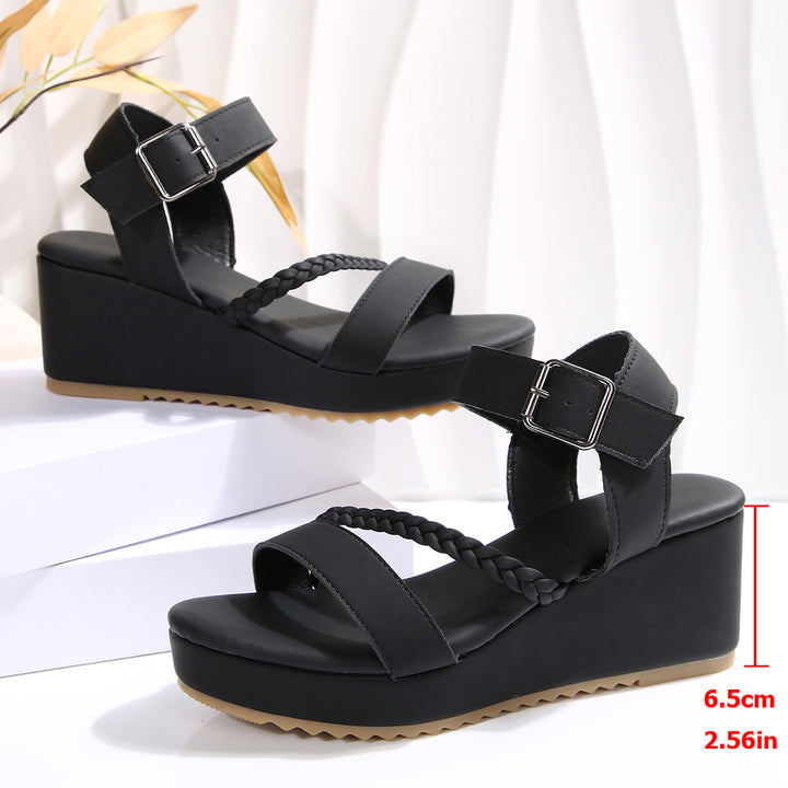SUNKISSEDSTEP Women’s Aria Braided Platform Wedge Sandals (US 5.5–9.5)