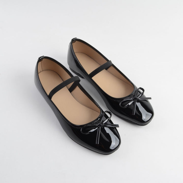 Glossy Mary Jane Flats