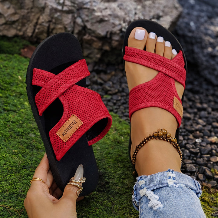 SUNKISSEDSTEP Women’s Breathable Mesh Comfort Slides