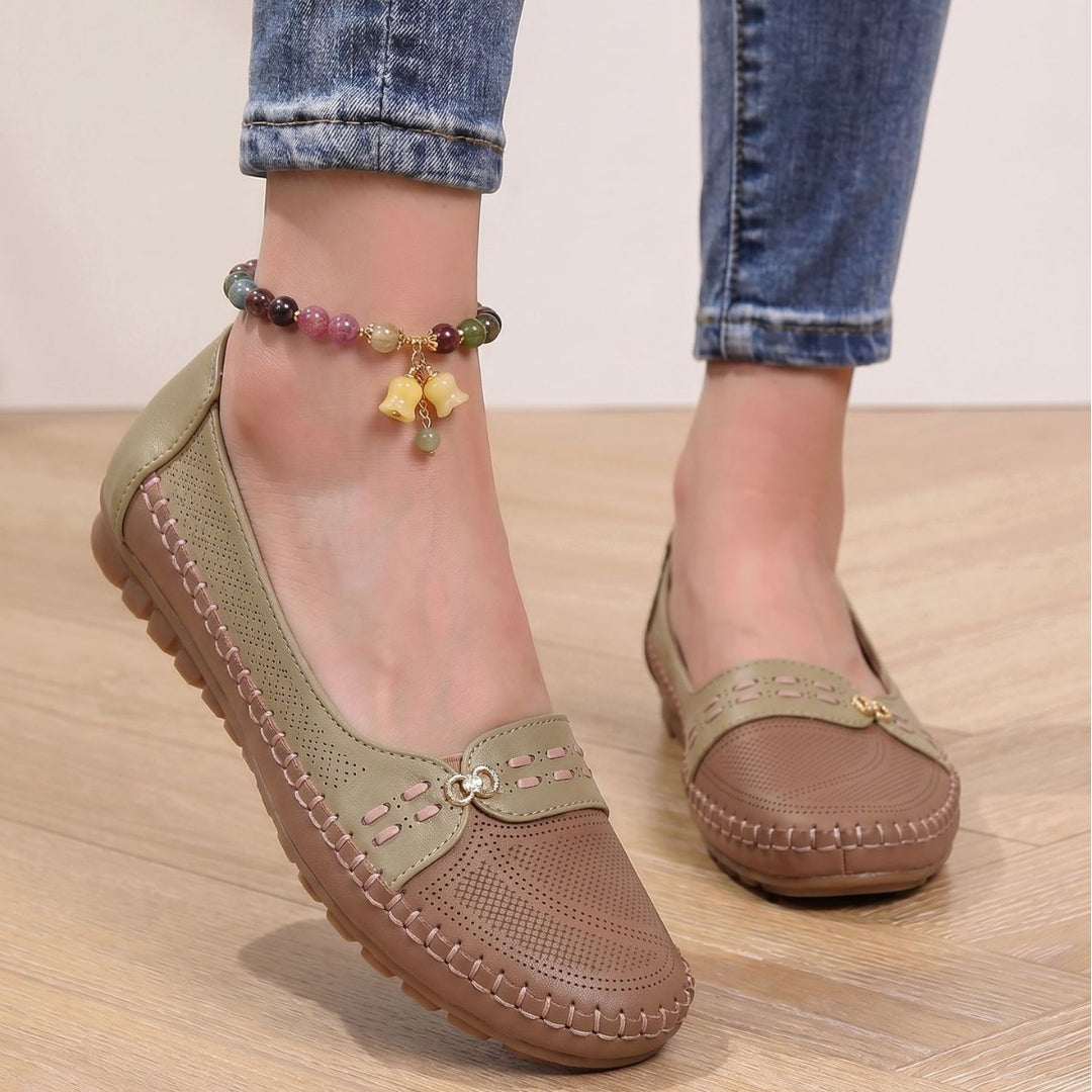 Vintage Laser Stitch Loafers