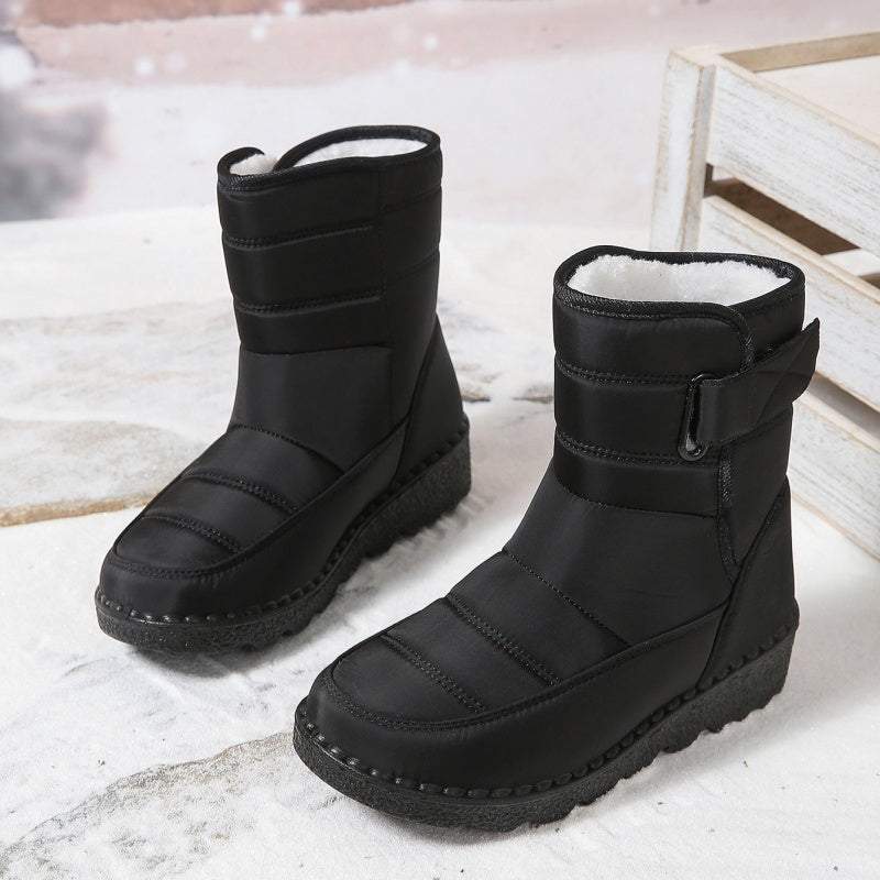 SUNKISSEDSTEP Women’s Waterproof Plush-Lined Mid-Calf Snow Boots