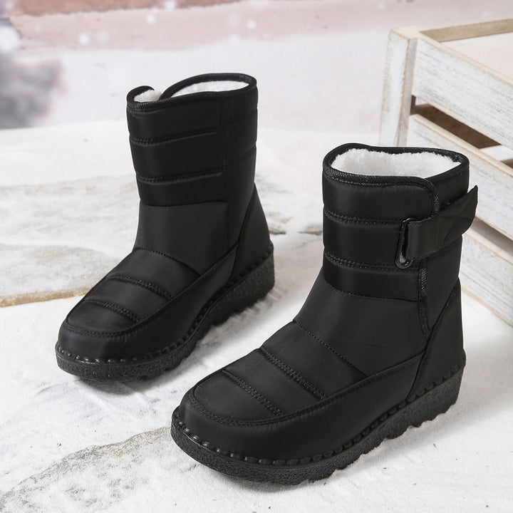 SUNKISSEDSTEP Women’s Waterproof Plush-Lined Mid-Calf Snow Boots