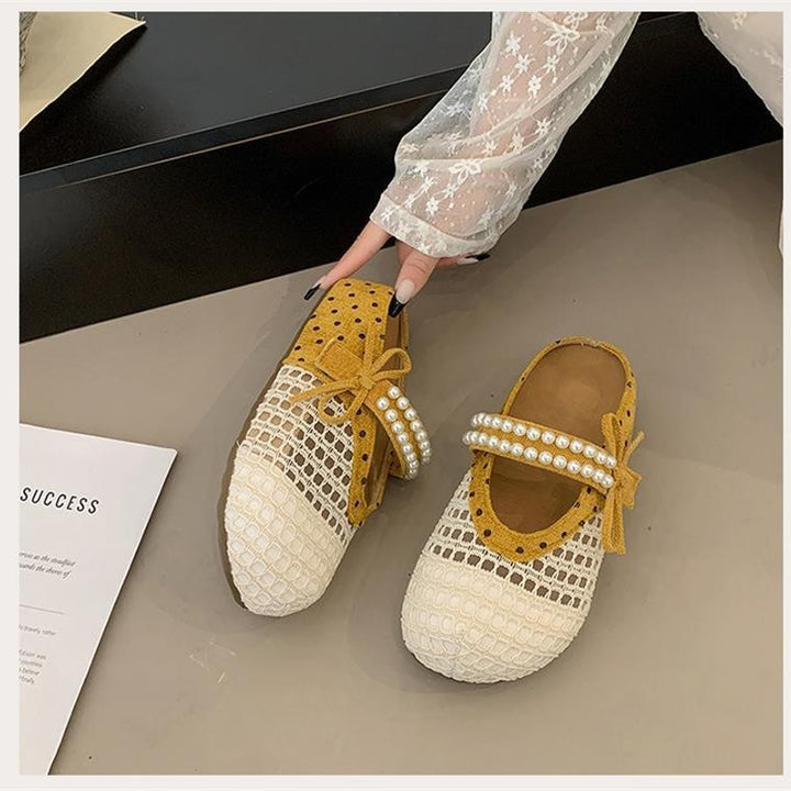 Woven Clog Platform Mule Sandals