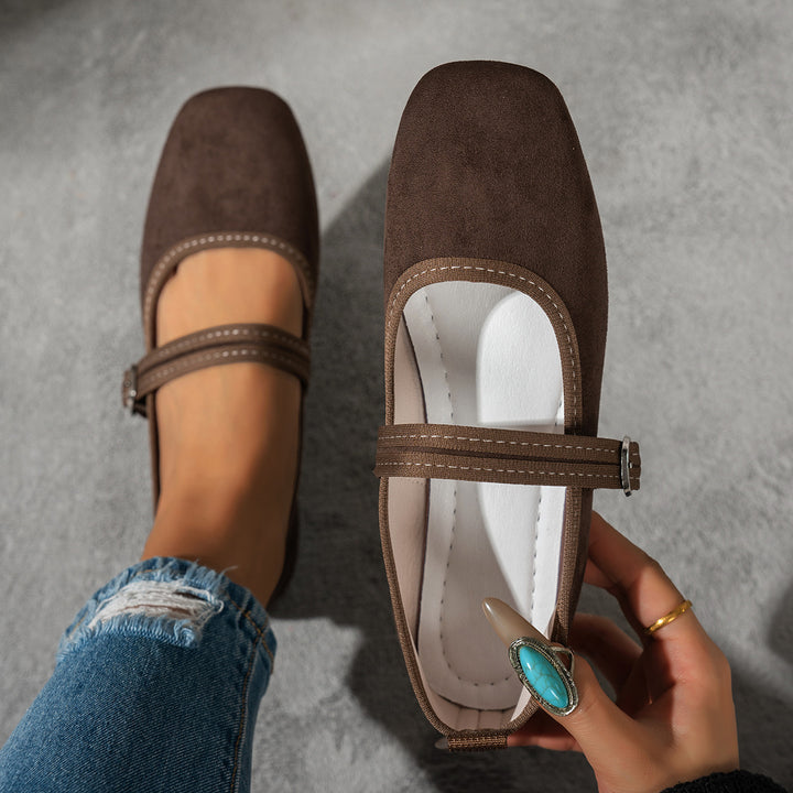 SUNKISSEDSTEP Women’s Soft Strap Mary Jane Flats
