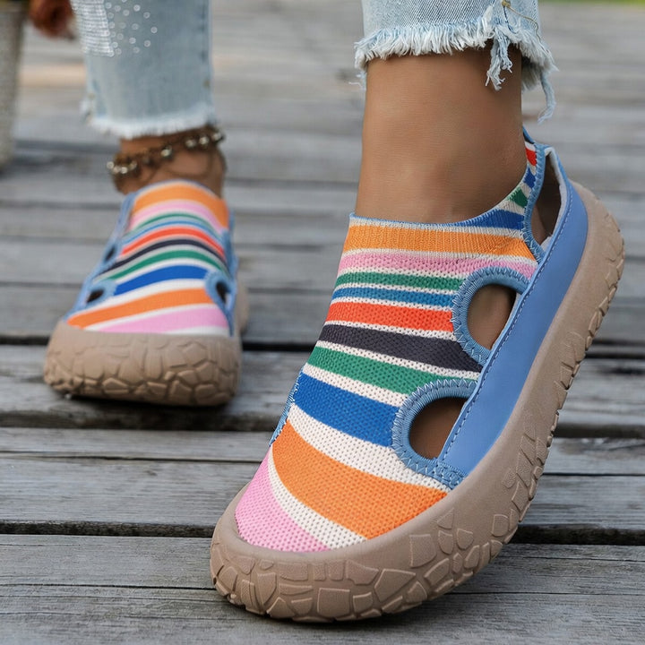 Breathable Knit Slip-On Sneakers