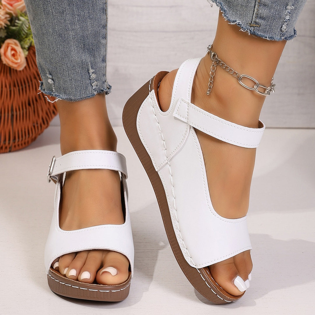 SUNKISSEDSTEP Women’s Sierra Cutout Wedge Slide Sandals (US 6–9.5)