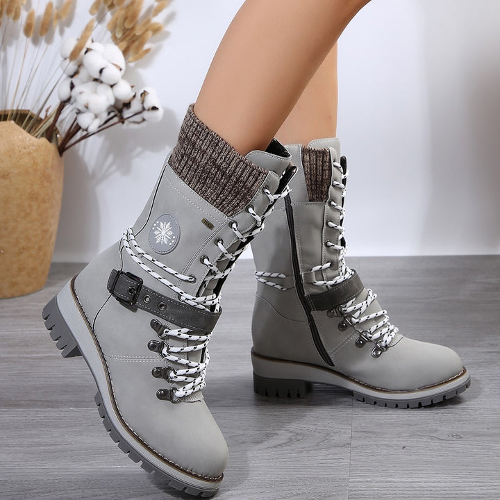 SUNKISSEDSTEP Women’s Heritage Lace-Up Winter Combat Boots
