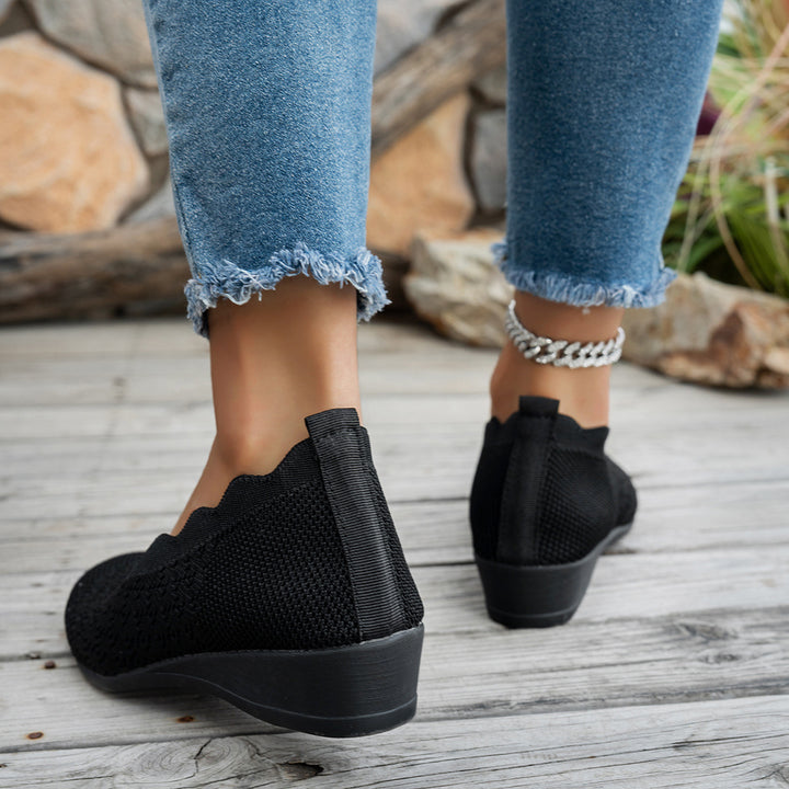 SUNKISSEDSTEP Women’s Airy Knit Comfort Flats