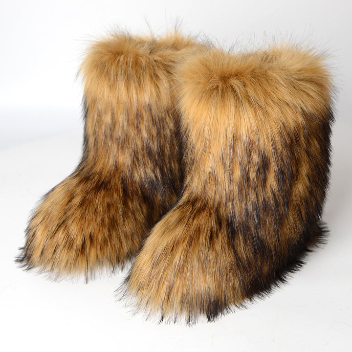 Faux Fur Snow Boots