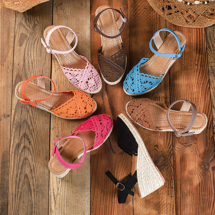SUNKISSEDSTEP Women’s Marbella Espadrille Platform Sandals (US 5.5–9.5)