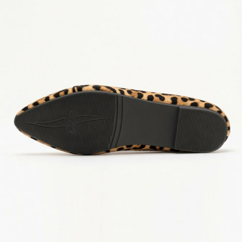 Leopard Bow Loafers
