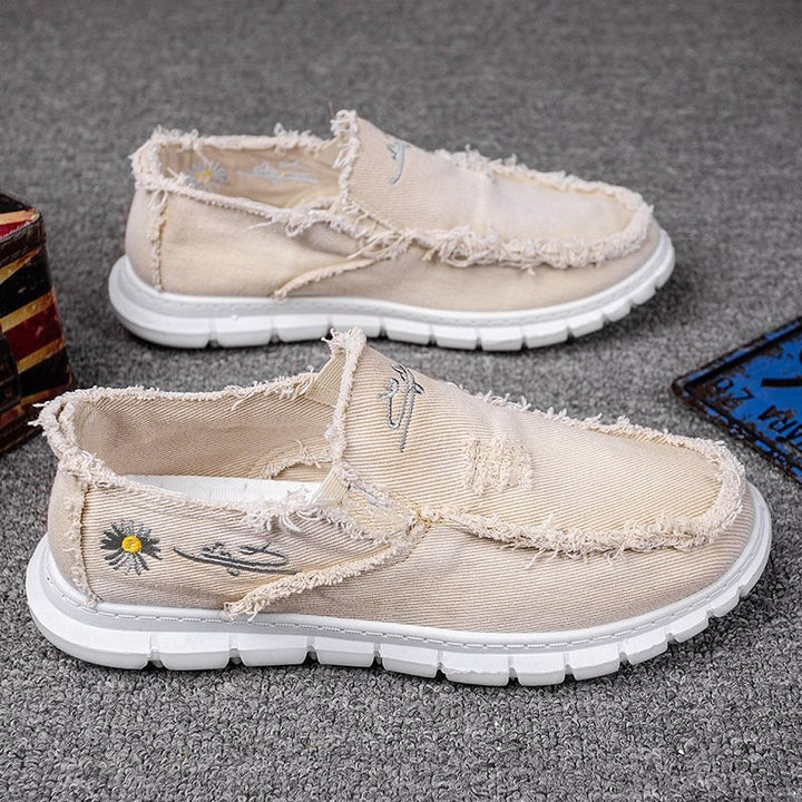 Vintage Canvas Slip-On Shoes