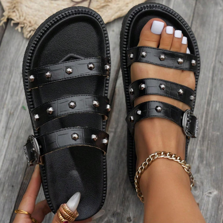 Studded Platform Sandals