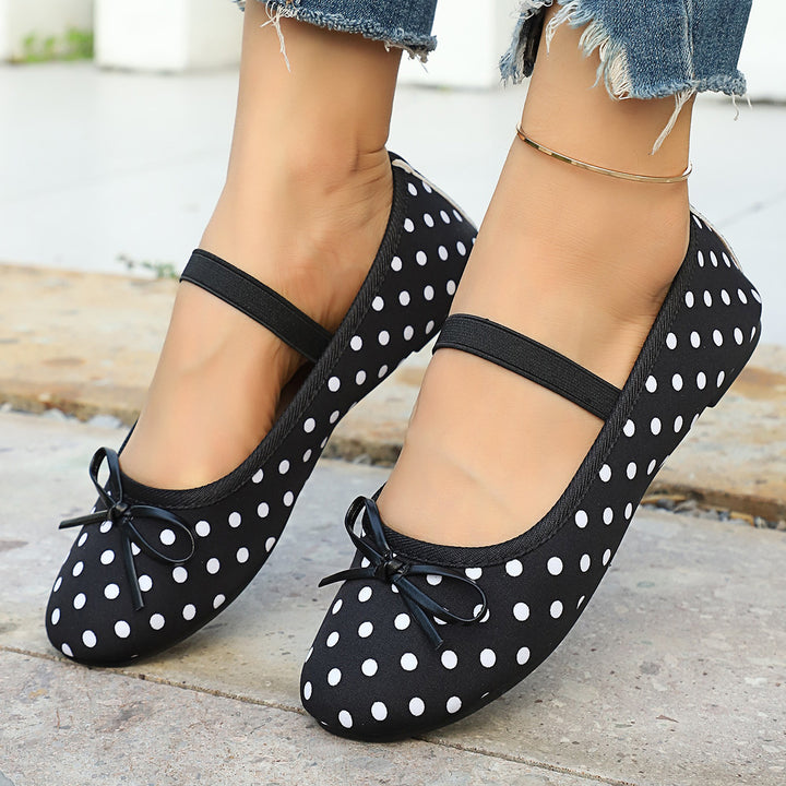 Polka Dot Mary Jane Flats
