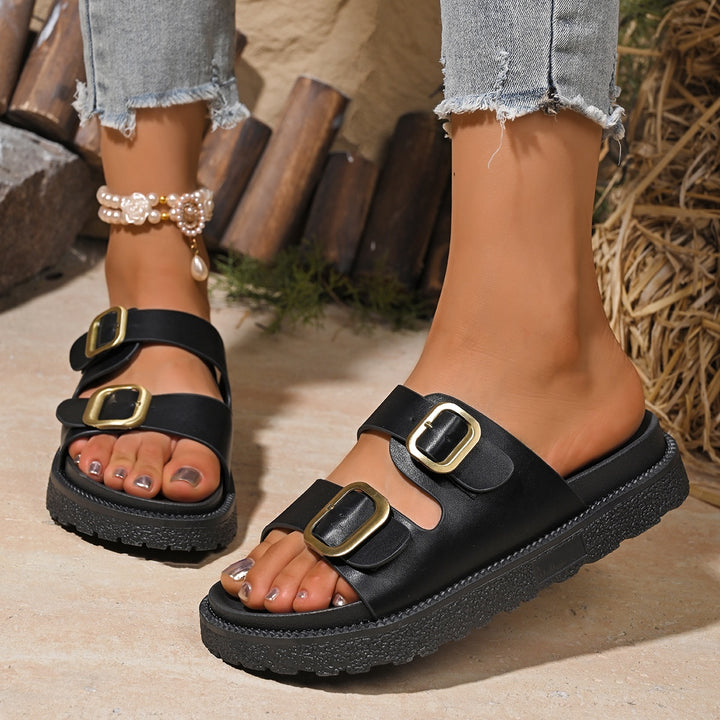 SUNKISSEDSTEP Women’s Savannah Leopard Platform Sandals (US 5.5-8)