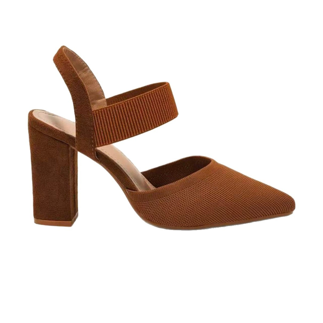 SUNKISSEDSTEP Women’s Sophia Pointed-Toe Block Heel Slingback Pumps (US 6–9.5)