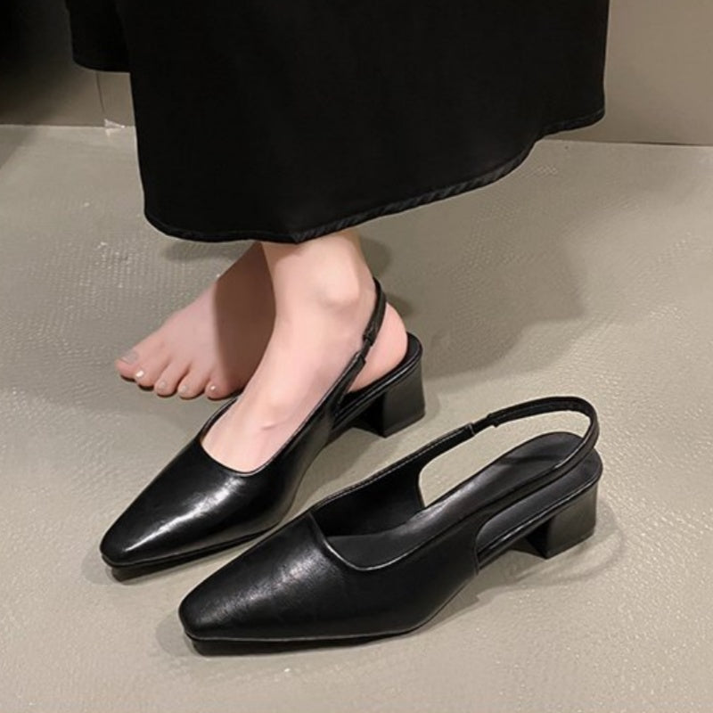 Pointed Toe Slingback Sandals