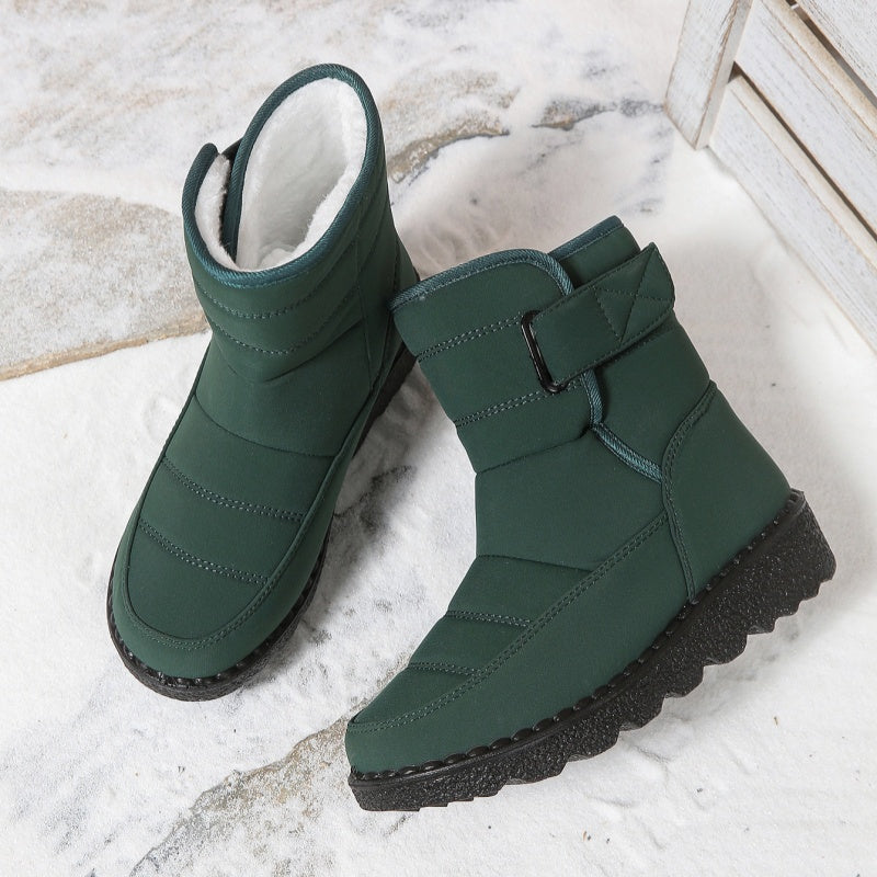 SUNKISSEDSTEP Women’s Waterproof Plush-Lined Mid-Calf Snow Boots