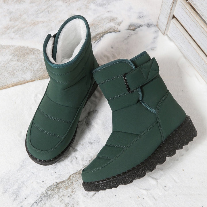 SUNKISSEDSTEP Women’s Waterproof Plush-Lined Mid-Calf Snow Boots