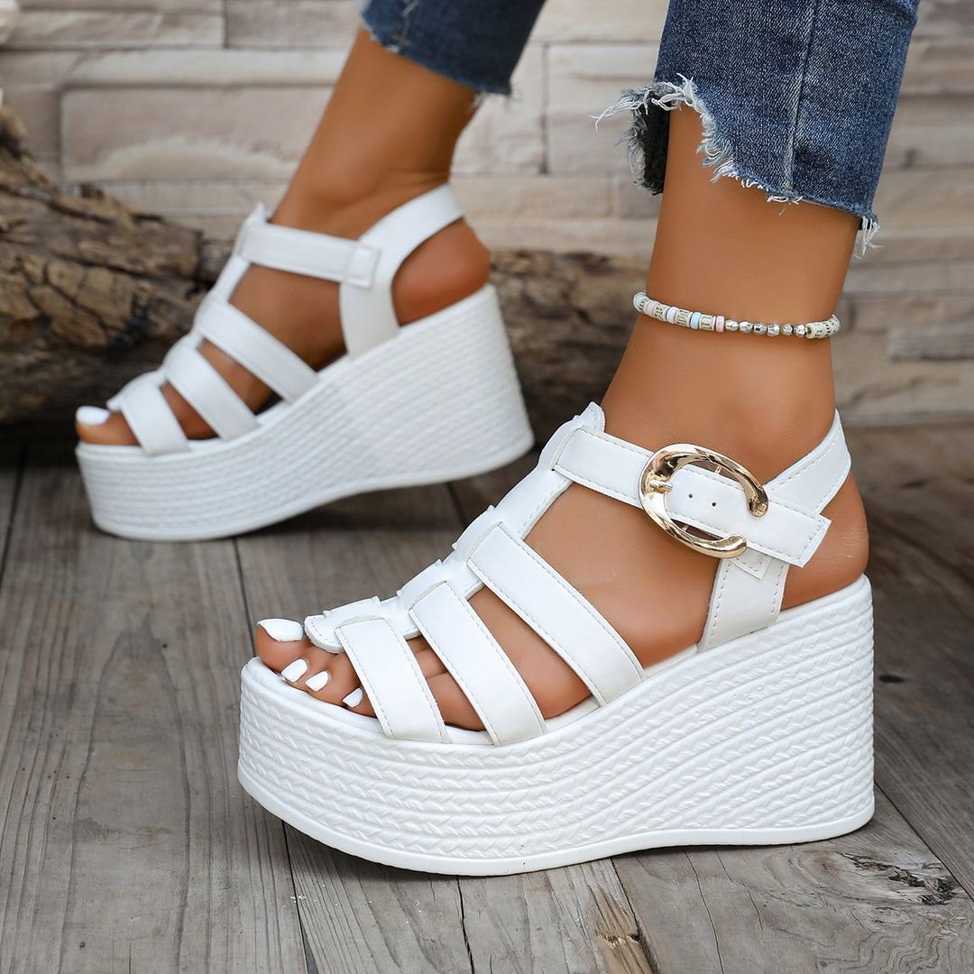 SUNKISSEDSTEP Women’s Platform Wedge Sandals (US 5.5–9.5)