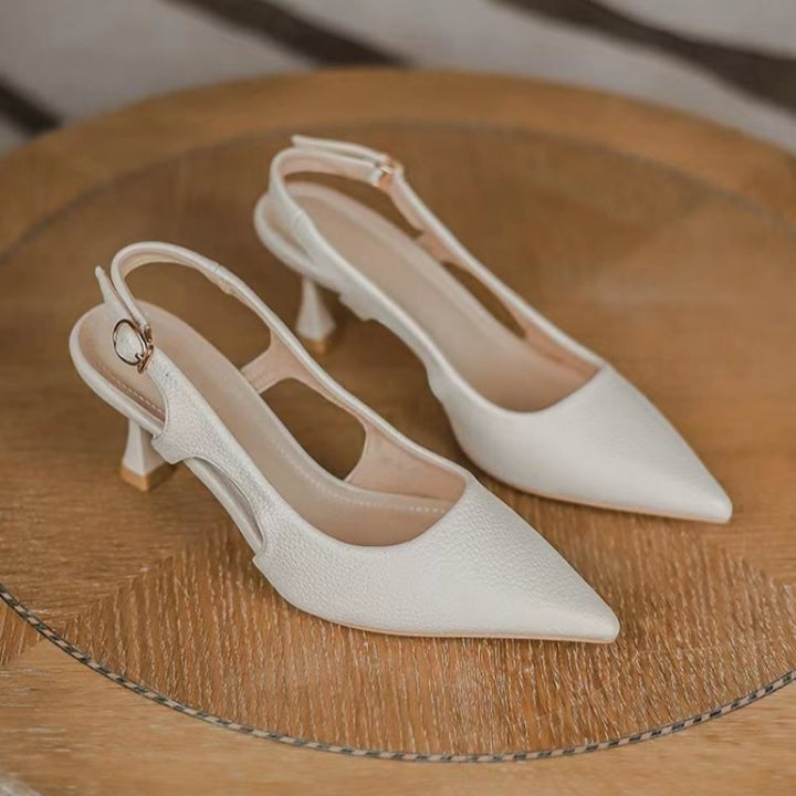 Elegant Slingback Kitten Heel Pumps