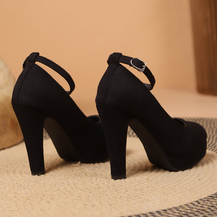 Elegant Hollow Pointed Toe Slingback Heels