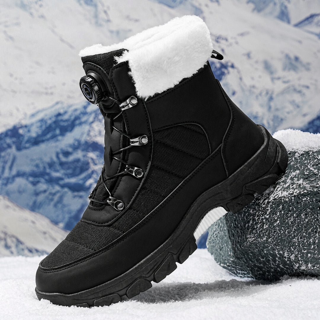 SUNKISSEDSTEP Men’s Plush-Lined Waterproof Snow Boots